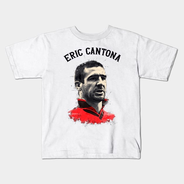 Eric Cantona Kids T-Shirt by Yopi